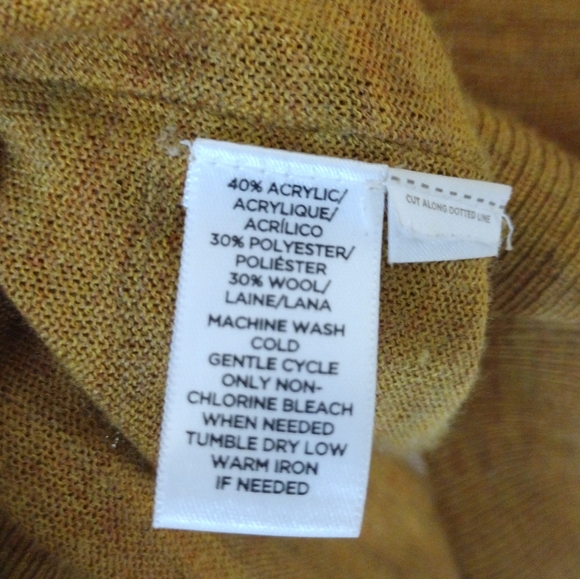 Ann Taylor Loft Fine Knit Yellow Gold | Green Jewel-Tone Sweater XS - Picture 6 of 13